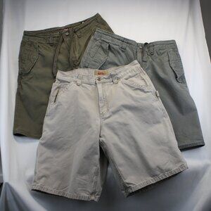 3 Old Navy Men's 34 Cargo Shorts 2 are same style 12" Inseam